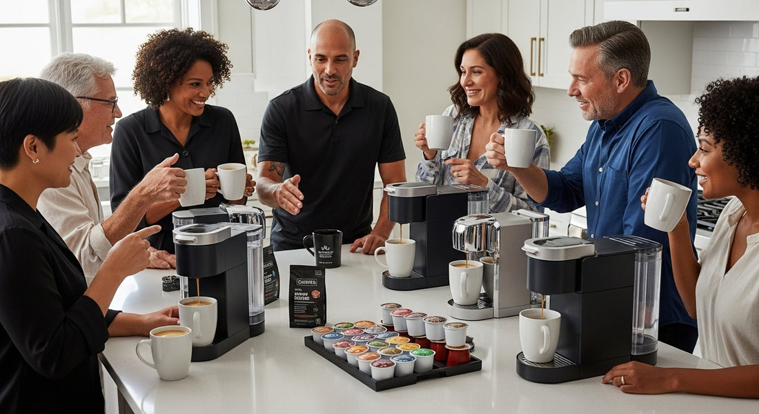 coffee pods tasting, coffee pod comparison, coffee brewing